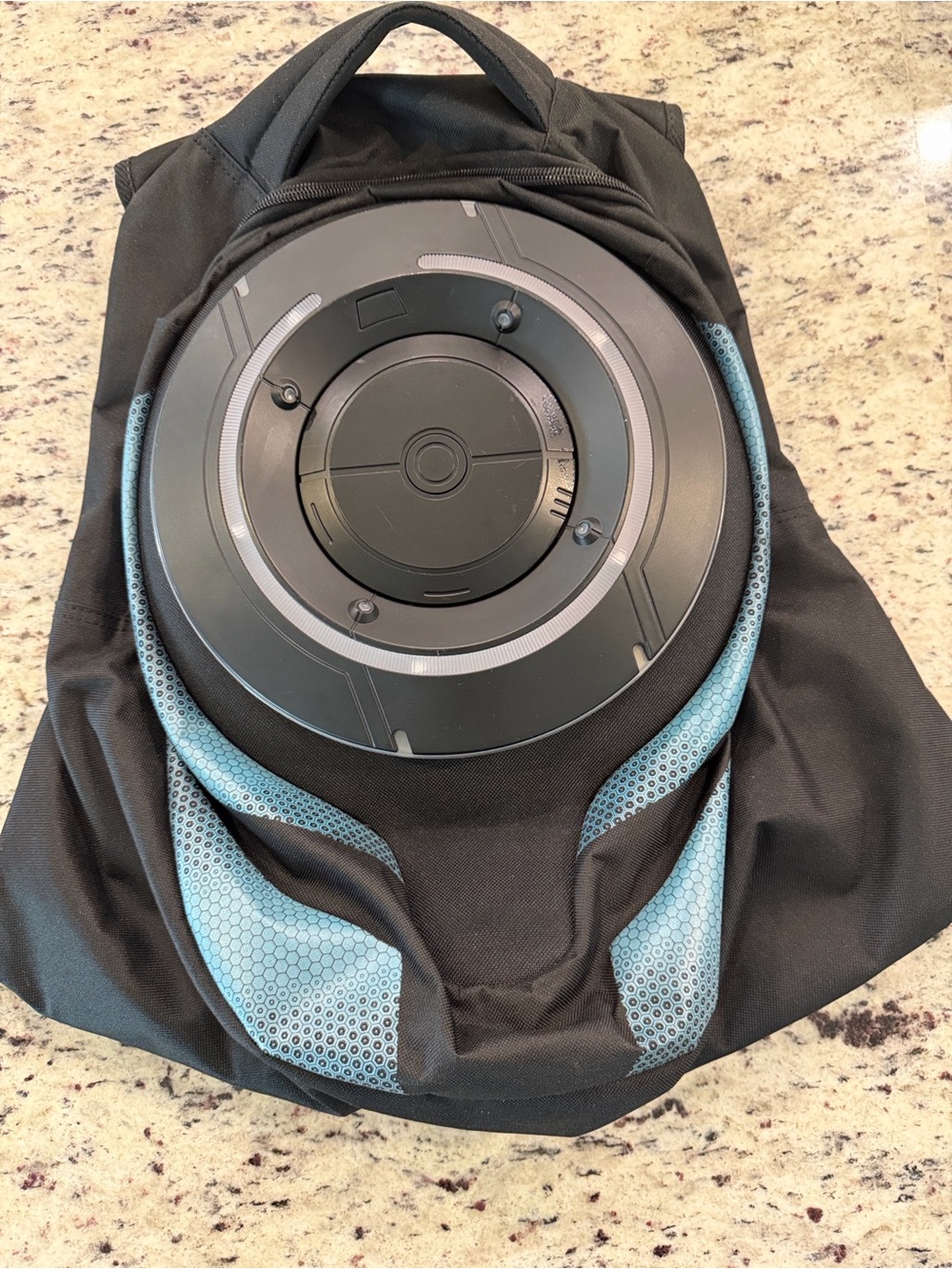 Disney Tron Lightcycle Run Black Backpack Interior with Light Blue 4 disc inc